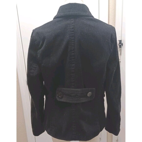 Gap Women's Black Double Breasted Corduroy Y2k 2004 Jacket Size Large - Picture 3 of 9